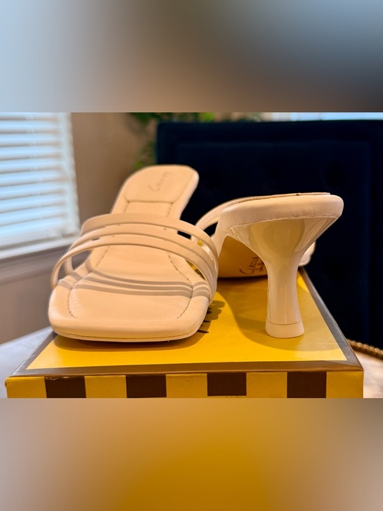 Circus by Sam Edelman Shoes - Circus by Sam Edelman White Cecily Heeled Mules | Sz. 7.5M | (NWB)